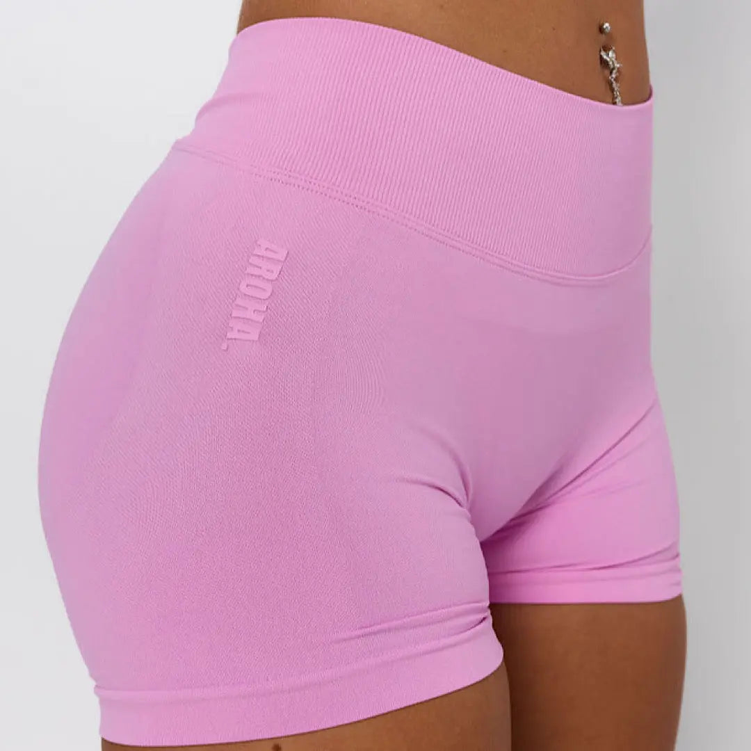 Sierra V Back Shorts  - Barbie Pink
