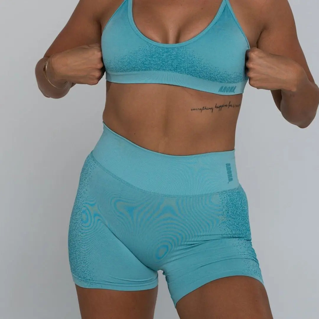 Sleek BBL Shorts - Bondi Blue - AROHA.