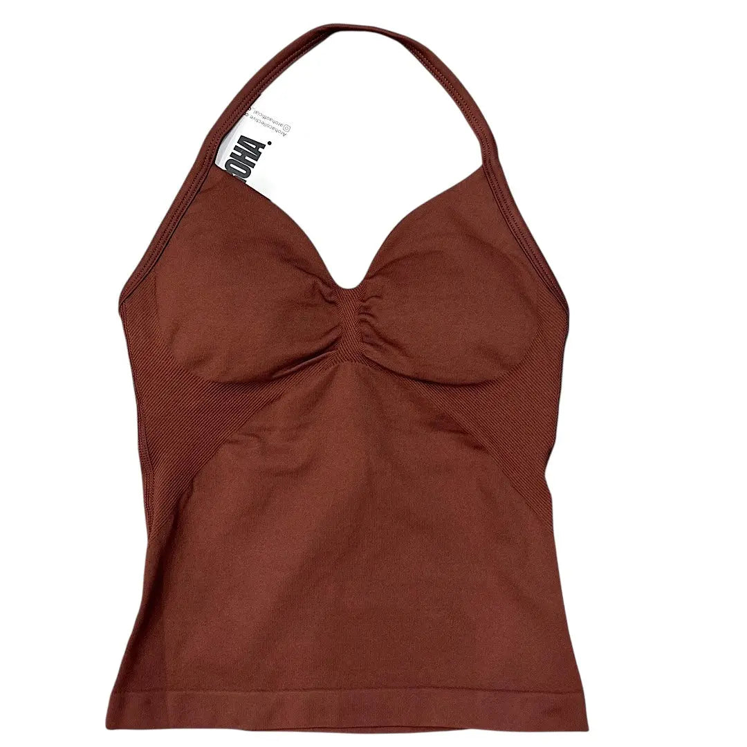 Kaia Longline Singlet - Espresso AROHA.