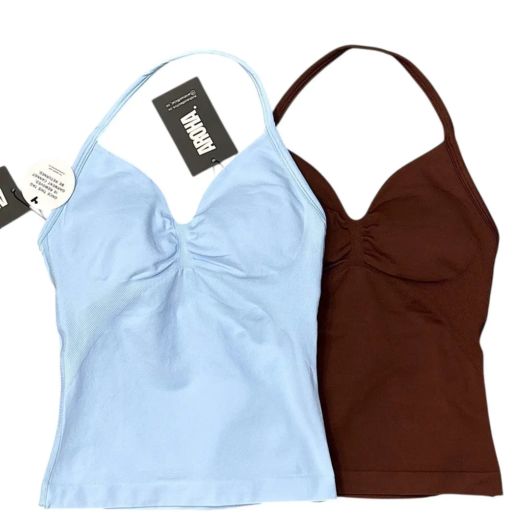 Kaia Longline Singlet - Blue Bell AROHA.