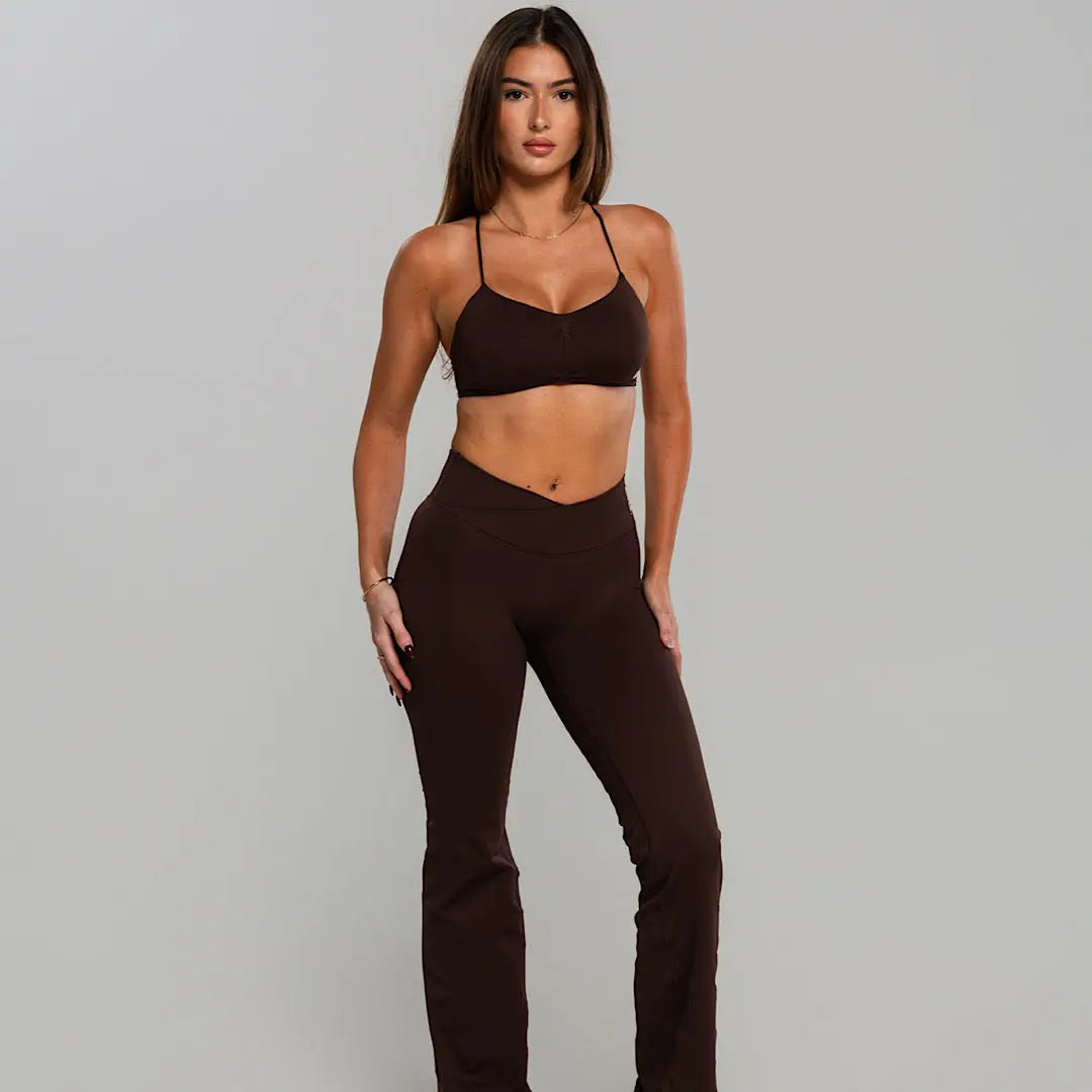 SCUPLT flares - Chocolate AROHA.