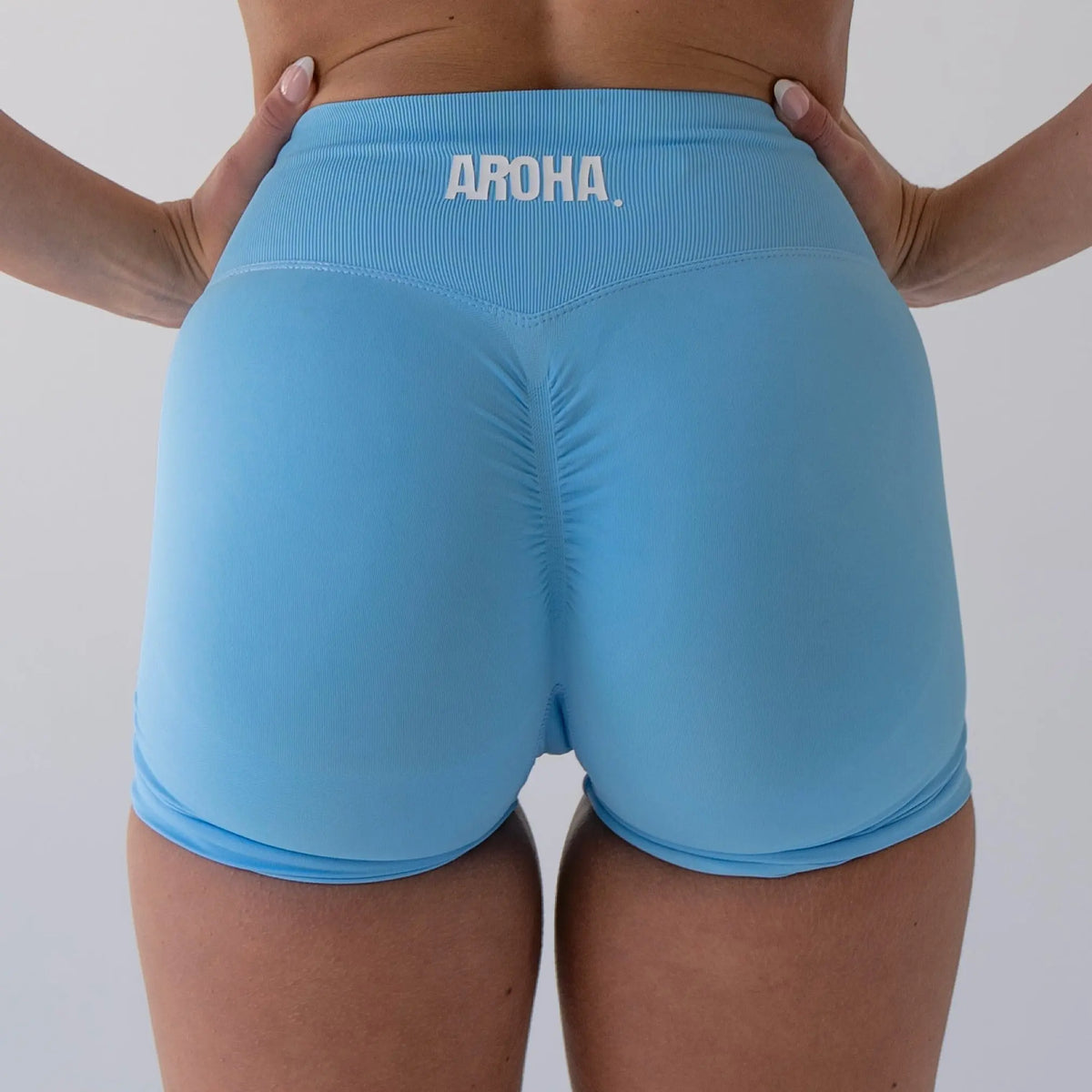 Olivia BBL Shorts - Baby Blue - AROHA.