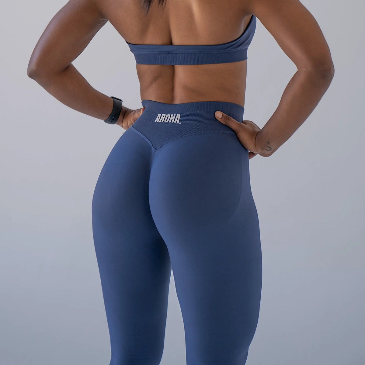 Deluxe BBL Leggings - Navy - AROHA.