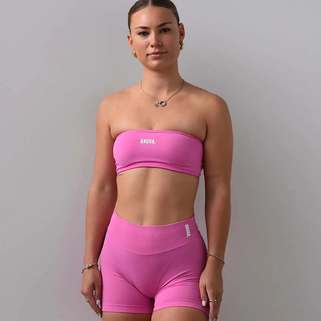 Kaia 2.0 Minimalist Power Bandeau - Cotton Candy AROHA.