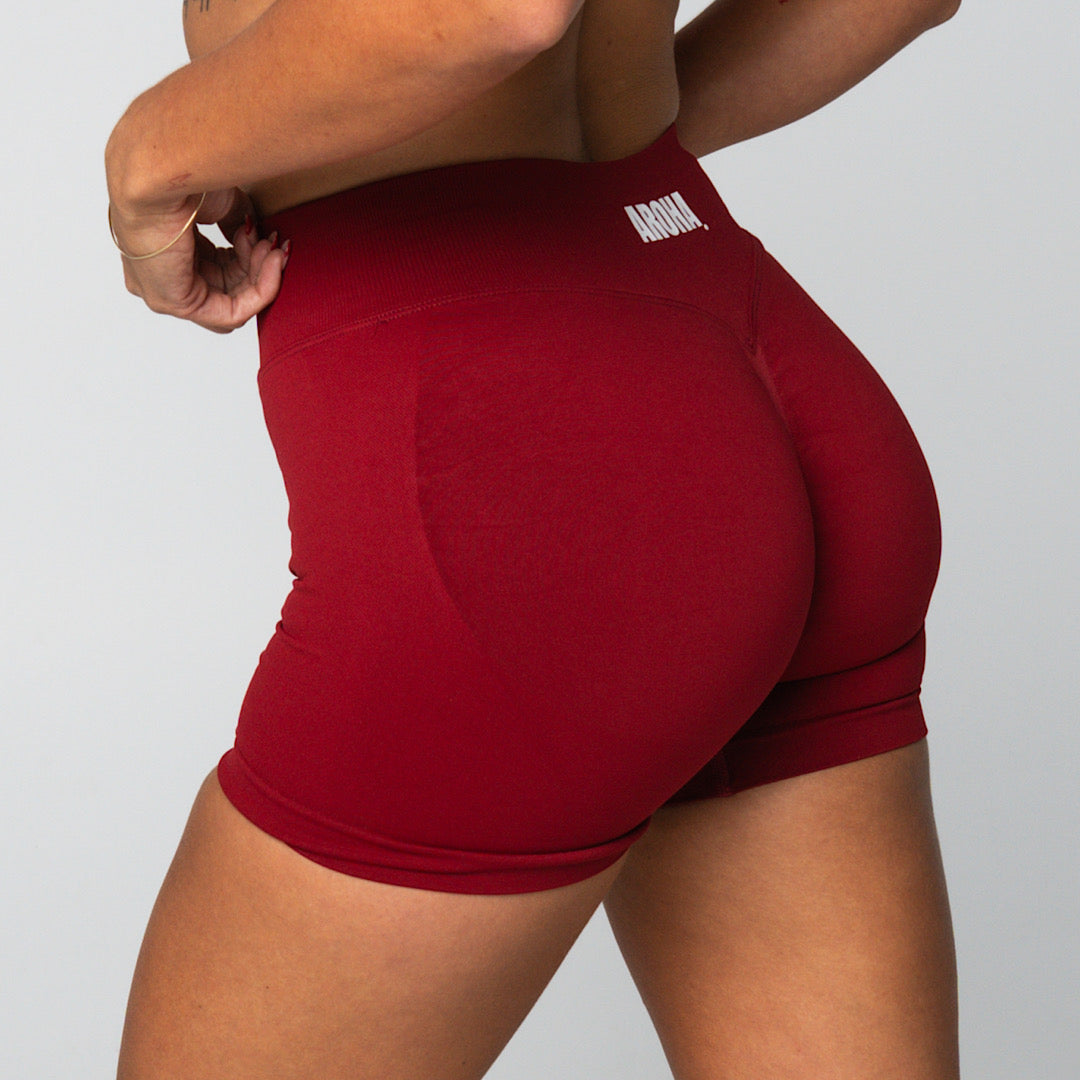 Deluxe BBL Shorts -Cherry Red - AROHA.