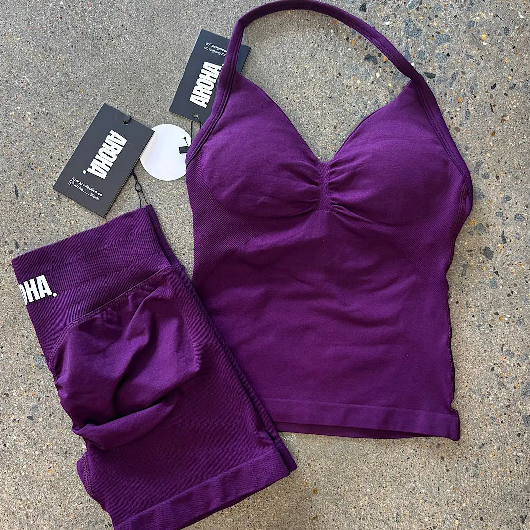 KAIA 2.0 Longline Singlet - Açai - AROHA.