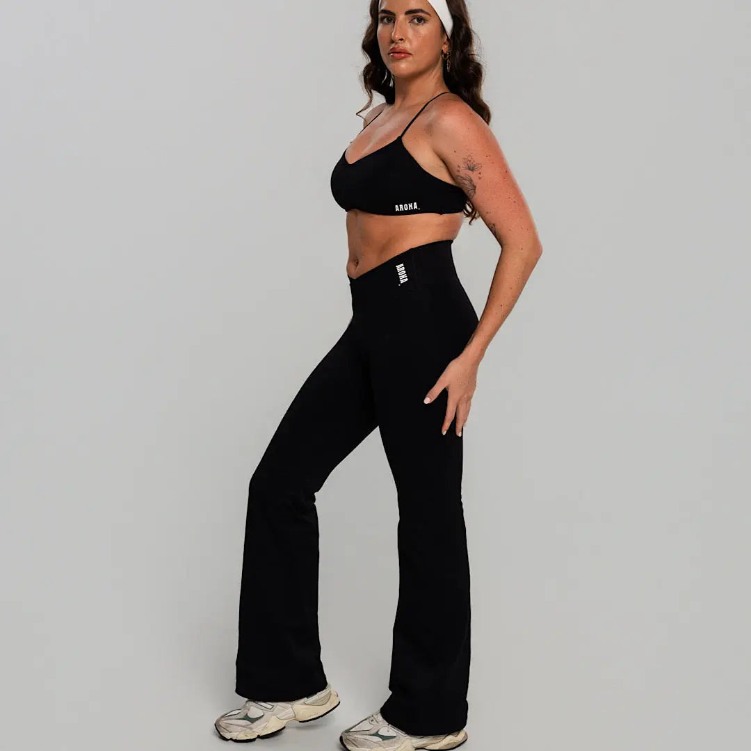 SCUPLT flares - Black AROHA.