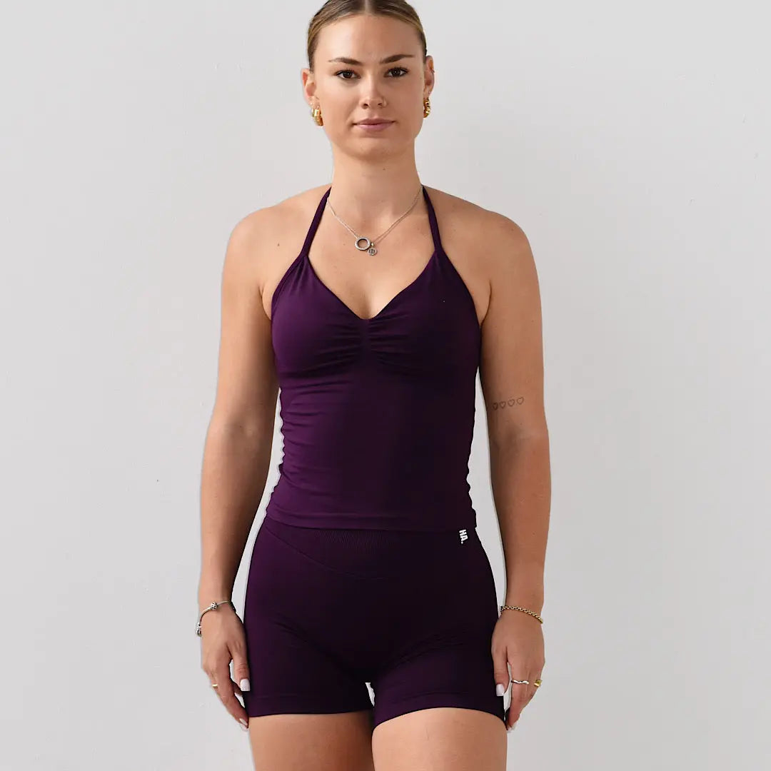 Kaia 2.0 Longline Singlet - Açai AROHA.