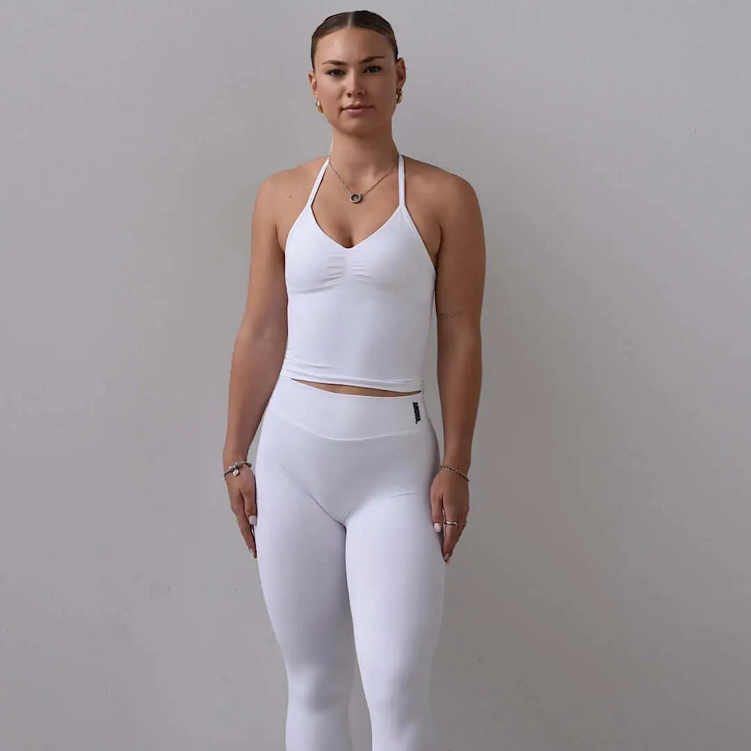 Kaia Deluxe BBL Leggings - Snow White AROHA.