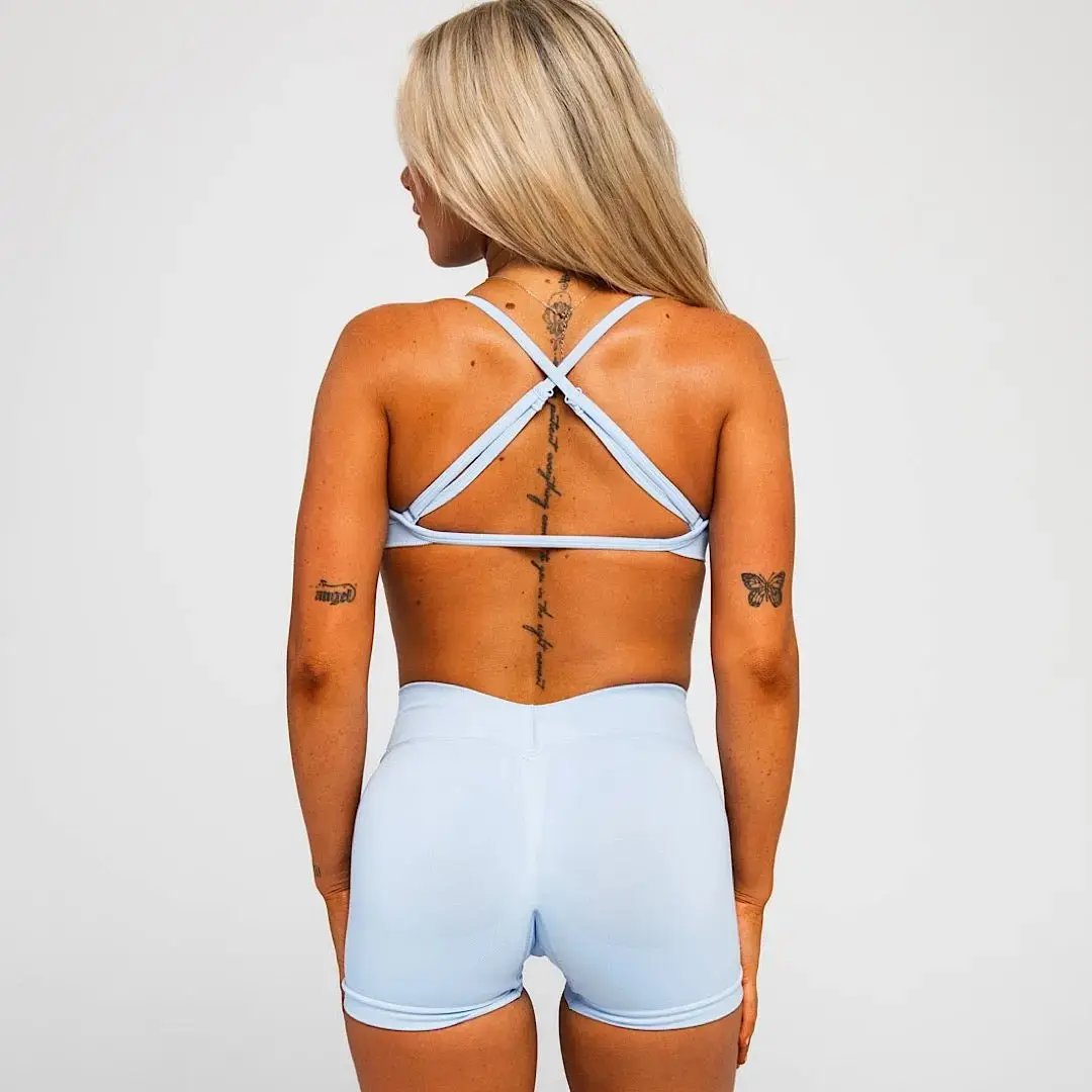 Sierra V Back Shorts  - Blue Bell AROHA.