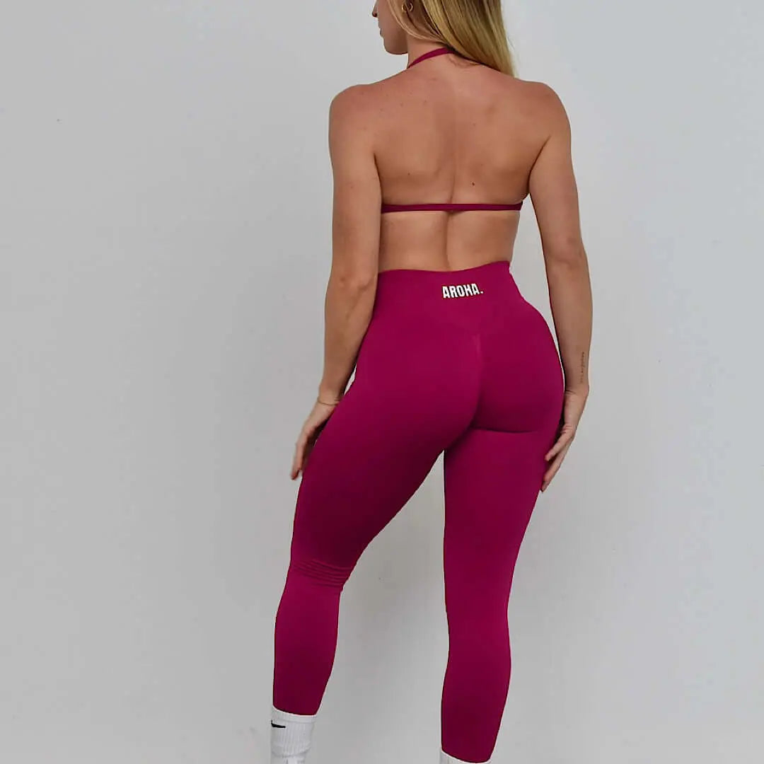 Kaia Deluxe BBL Leggings - Magenta AROHA.