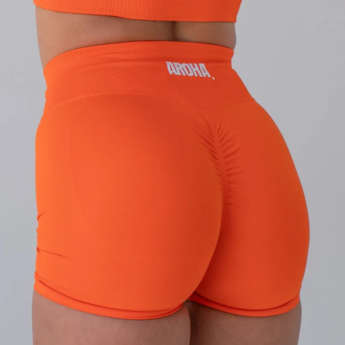 Olivia BBL Shorts - Orange - AROHA.