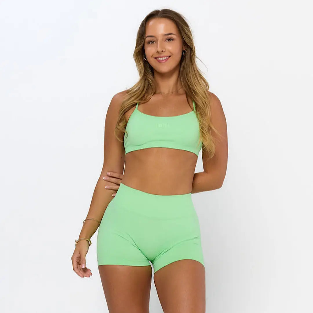 Sierra V Back Shorts  - Ice Mint