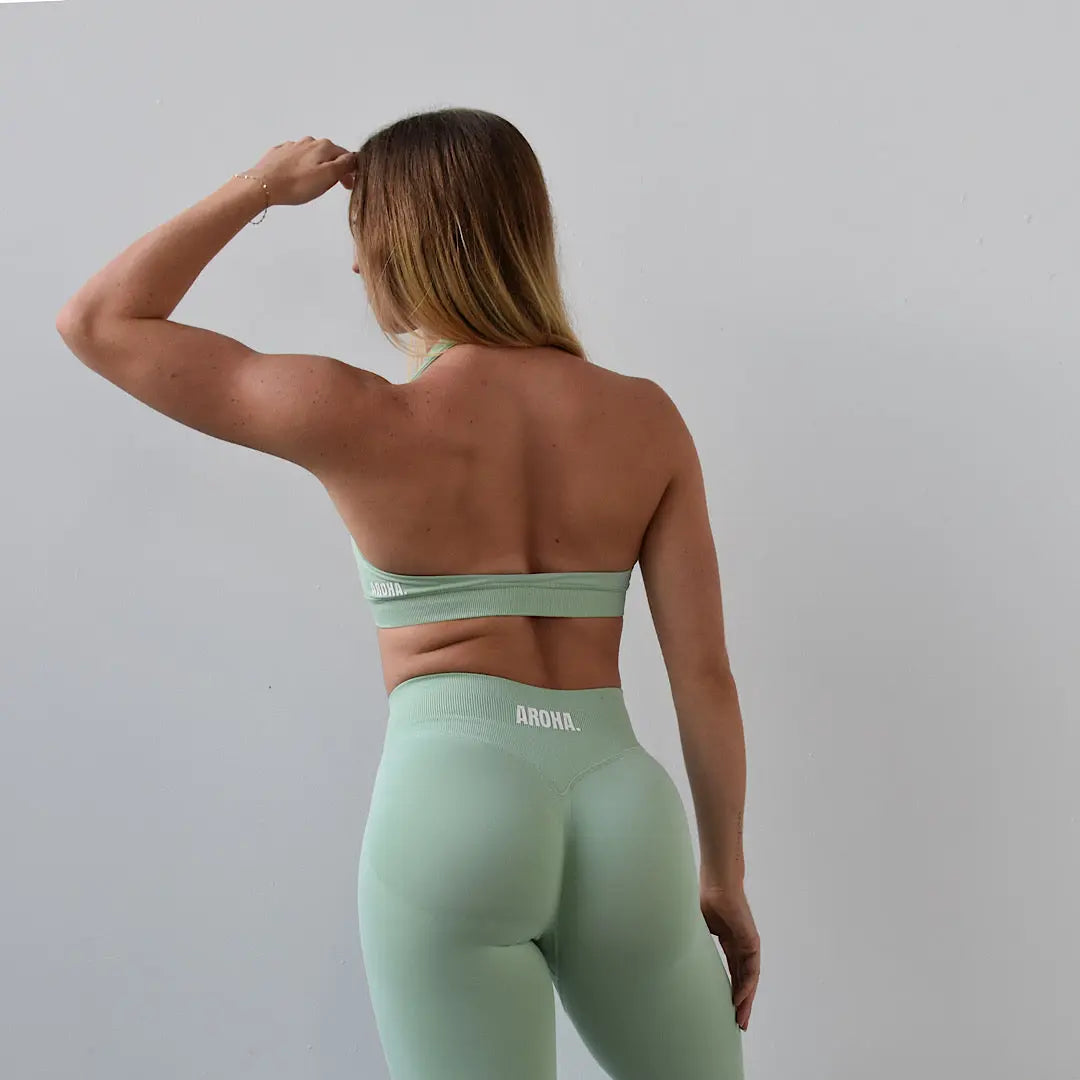 Kaia Deluxe Halter - Palm Green AROHA.