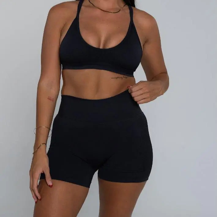 Sleek BBL Shorts - Black - AROHA.