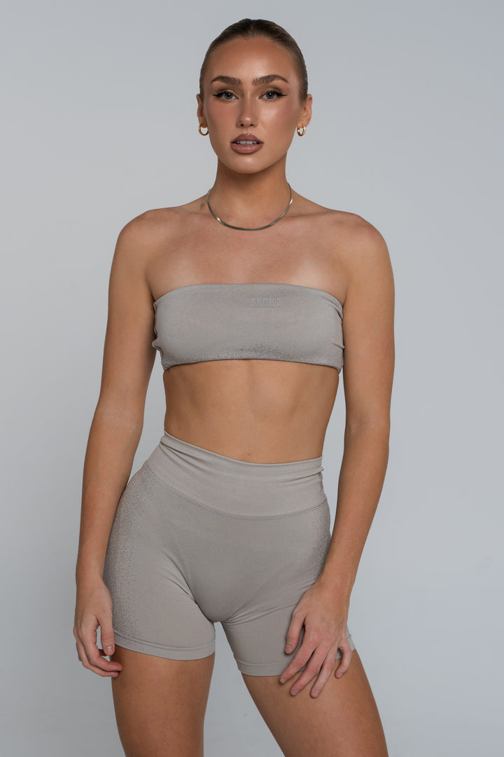 Cross Bandeau - Chalk Grey