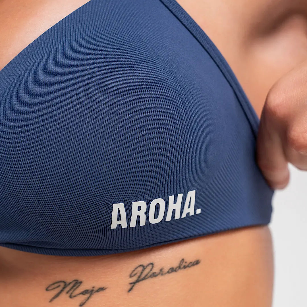 Kaia Micro Crop - Navy AROHA.