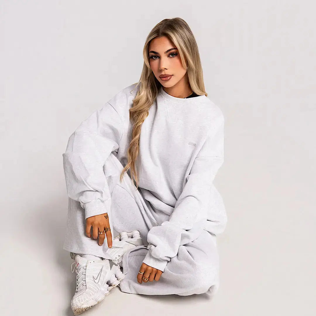 Organic Terry Crewneck - Ivy Grey AROHA.